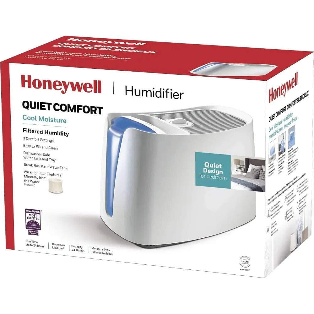 800 Square Foot 1.1 Gallon Cool Mist Humidifier