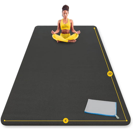 Extra Large Yoga Mat 8mm Extra Thick, Durable, Comfortable,