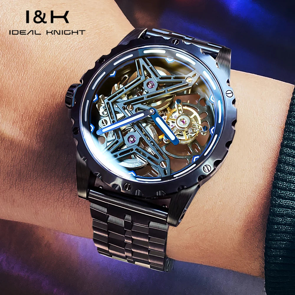 Transparent Tourbillon Man Watch Great Wall Series