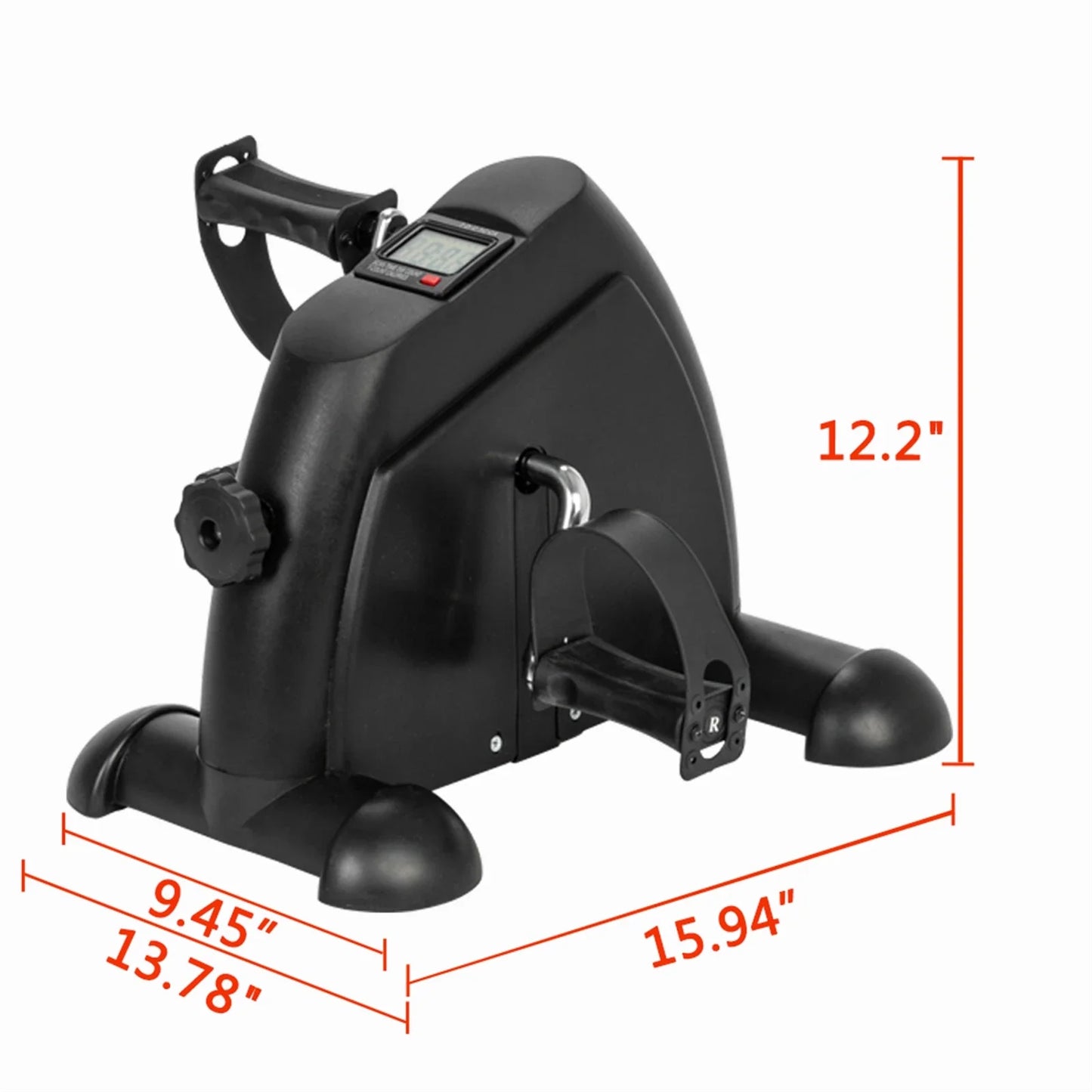 Home Use Hands and Feet Trainer Mini Exercise Bike Black