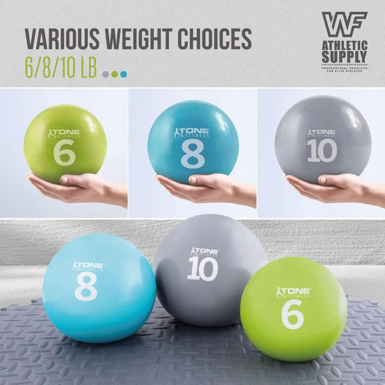 Soft Weighted Exercise Ball, Weighted Toning Ball,