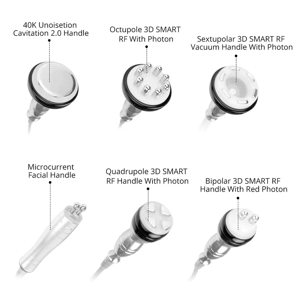 6 in 1 Unoisetion Cavitation Machine Vacuum RF Body Weight Loss