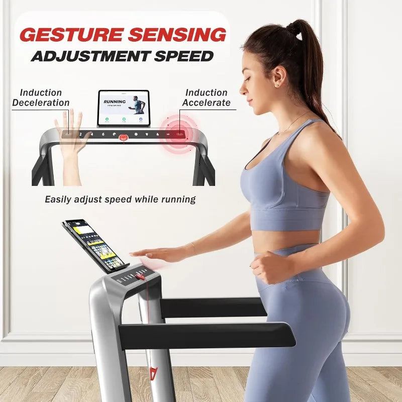 2 in 1 Treadmill Under Desk Walking Pad  Home Folding