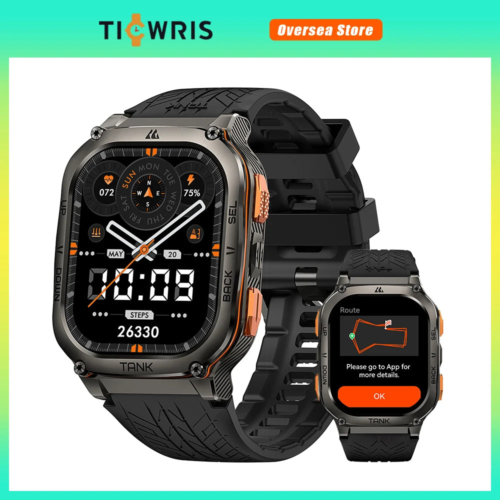 Ultra GPS Smart Watch For Men Compass Altimeter Barometric